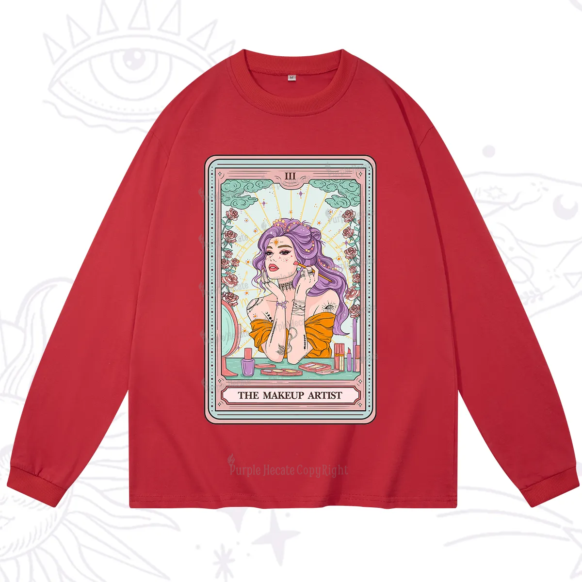 Purplehecate The Makeup Artist Tarot Long Sleeve T-Shirt