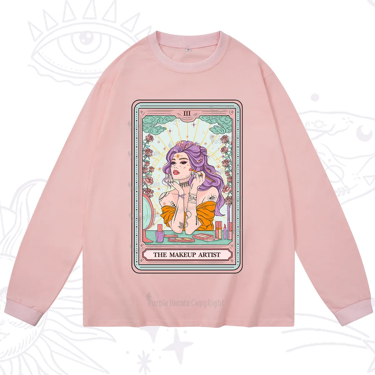 Purplehecate The Makeup Artist Tarot Long Sleeve T-Shirt