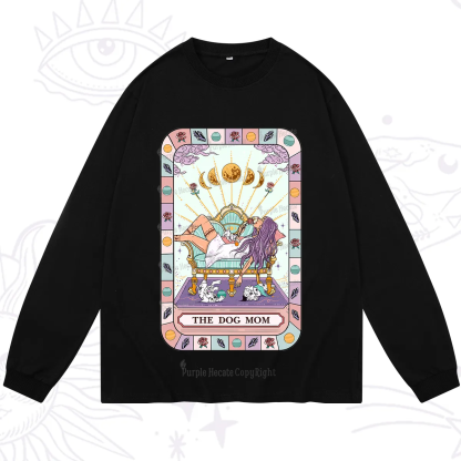 Purplehecate The Chill Dog Mom Long Sleeve T-Shirt