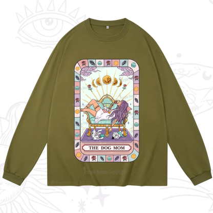 Purplehecate The Chill Dog Mom Long Sleeve T-Shirt