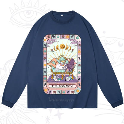 Purplehecate The Chill Dog Mom Long Sleeve T-Shirt