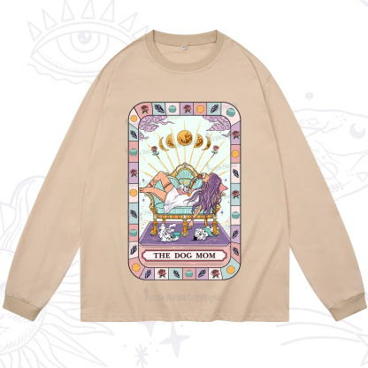 Purplehecate The Chill Dog Mom Long Sleeve T-Shirt