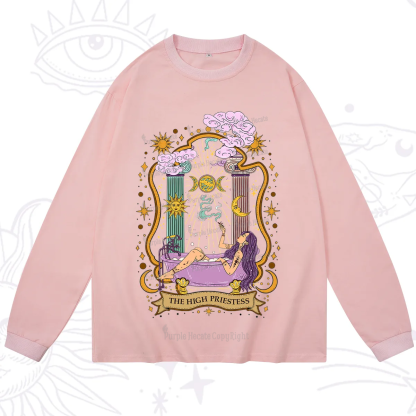 Purplehecate The High Priestess Goddess Long Sleeve T-Shirt