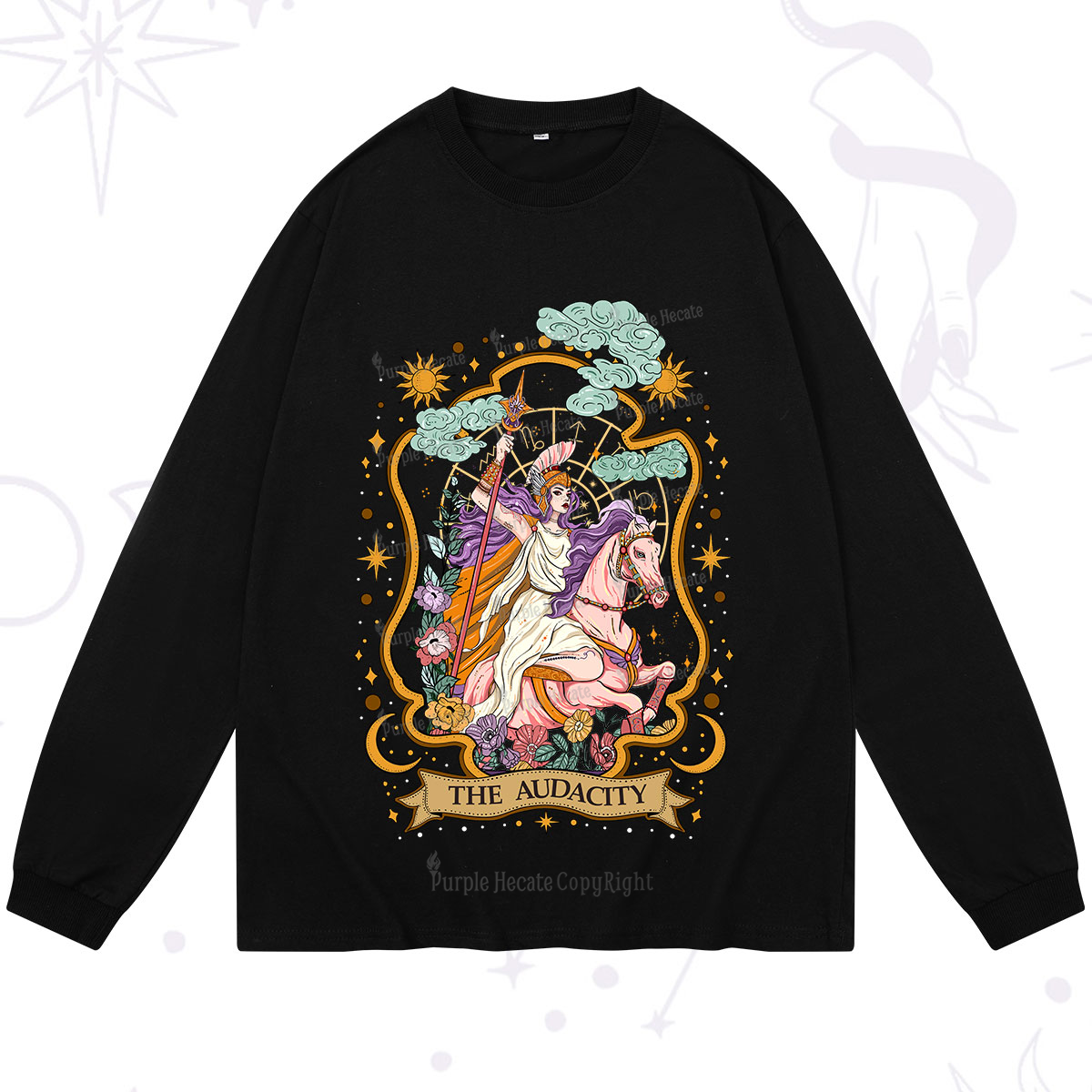 Purplehecate The Audacity Goddess Long Sleeve T-Shirt