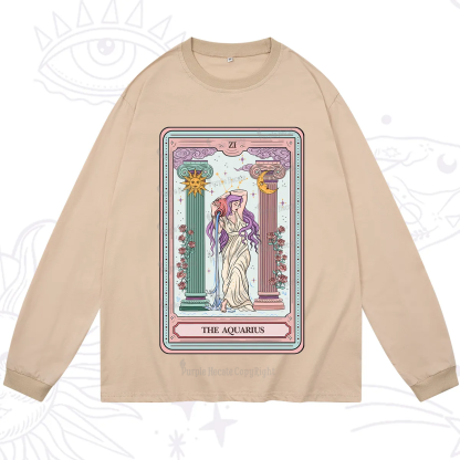 Purplehecate The Aquarius Goddess Tarot Long Sleeve T-Shirt
