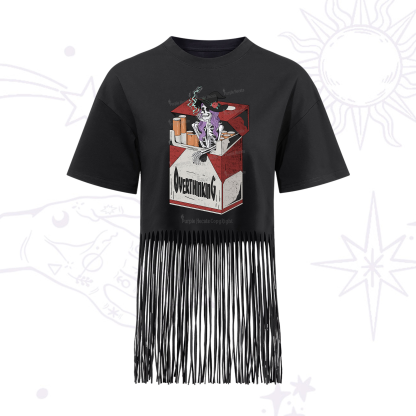 Purplehecate Overthinking Fringe Hem T-Shirt