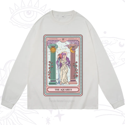 Purplehecate The Aquarius Goddess Tarot Long Sleeve T-Shirt