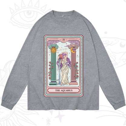 Purplehecate The Aquarius Goddess Tarot Long Sleeve T-Shirt