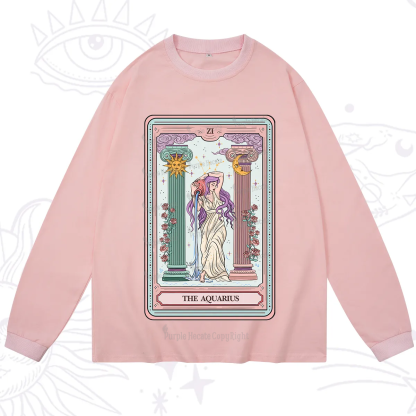 Purplehecate The Aquarius Goddess Tarot Long Sleeve T-Shirt