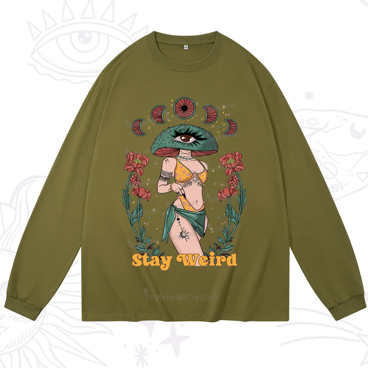 Purplehecate Stay Weird Long Sleeve T-Shirt