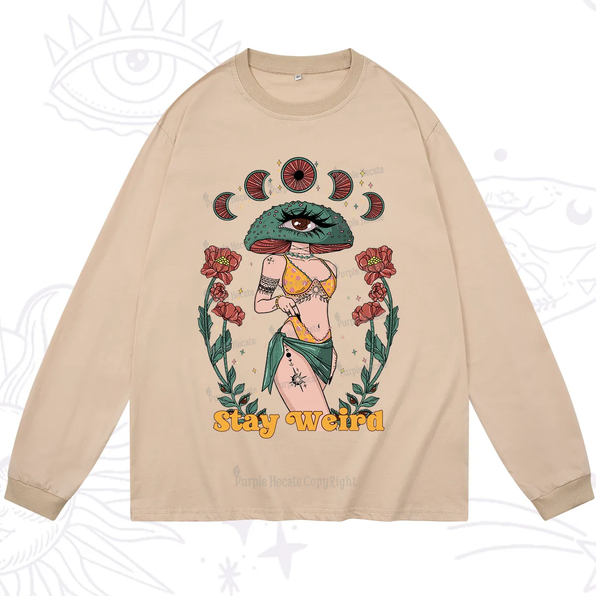 Purplehecate Stay Weird Long Sleeve T-Shirt