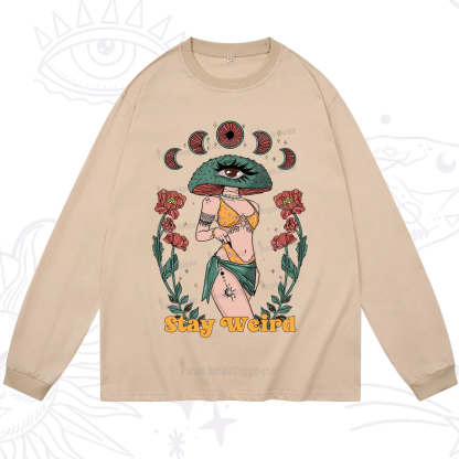 Purplehecate Stay Weird Long Sleeve T-Shirt