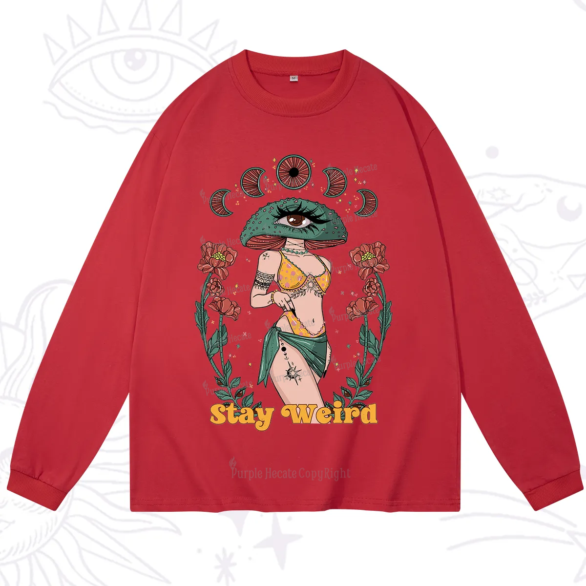 Purplehecate Stay Weird Long Sleeve T-Shirt