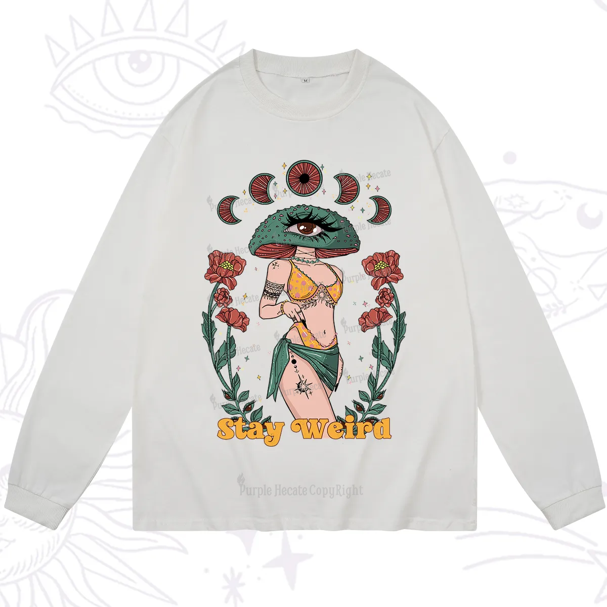 Purplehecate Stay Weird Long Sleeve T-Shirt