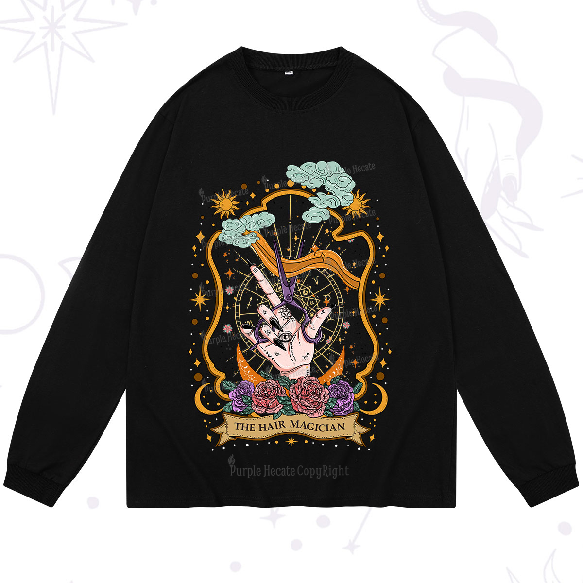 Purplehecate The Hair Magician Long Sleeve T-Shirt