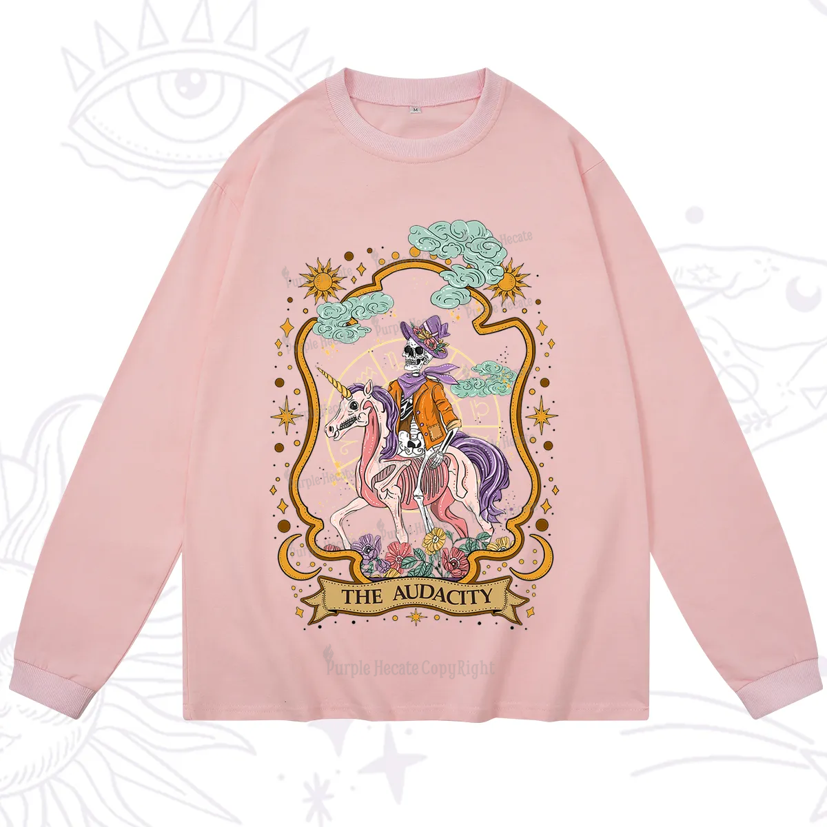 Purplehecate The Audacity Skeleton Long Sleeve T-Shirt