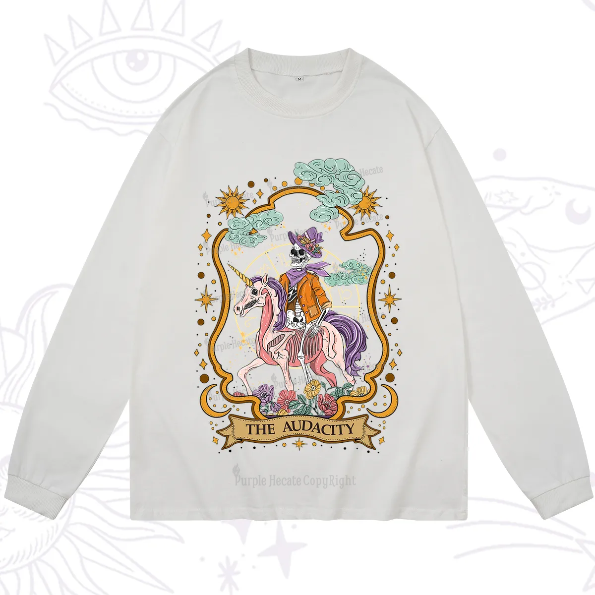 Purplehecate The Audacity Skeleton Long Sleeve T-Shirt