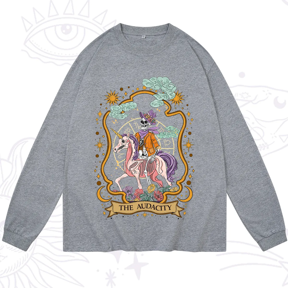 Purplehecate The Audacity Skeleton Long Sleeve T-Shirt