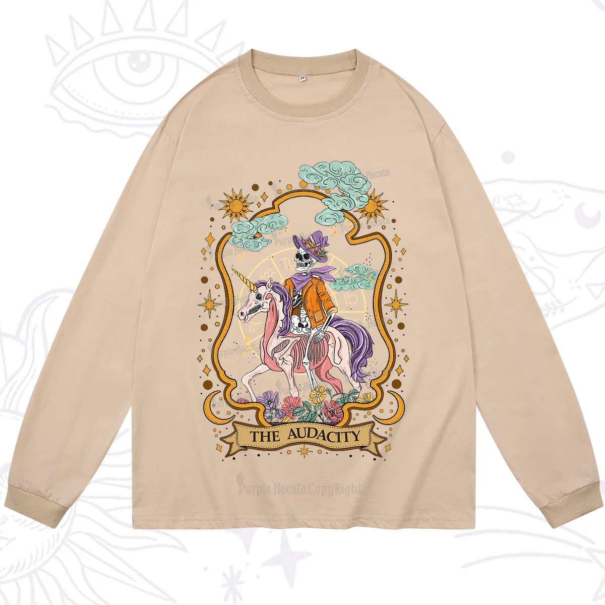 Purplehecate The Audacity Skeleton Long Sleeve T-Shirt