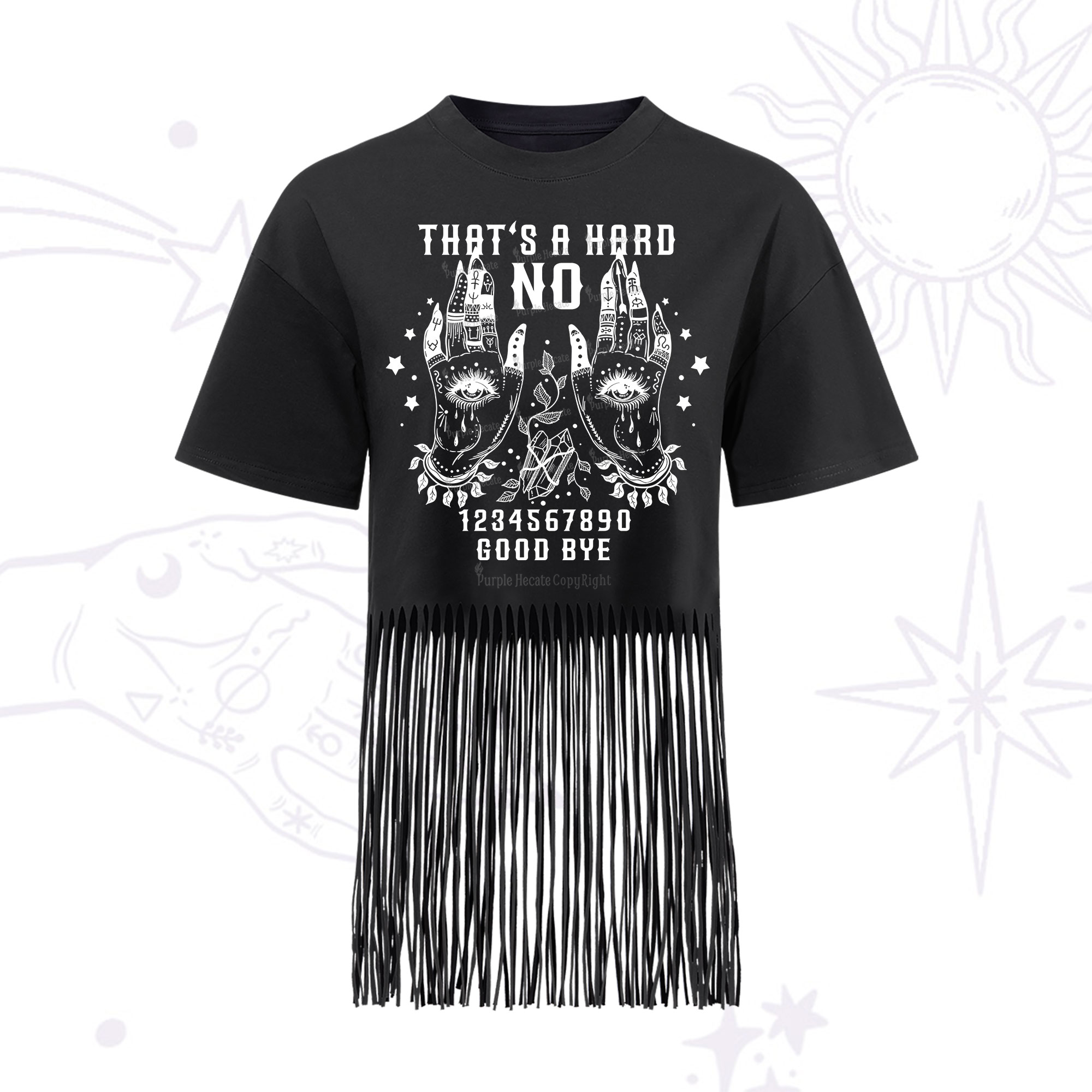 Purplehecate That's A Haro No Fringe Hem T-Shirt