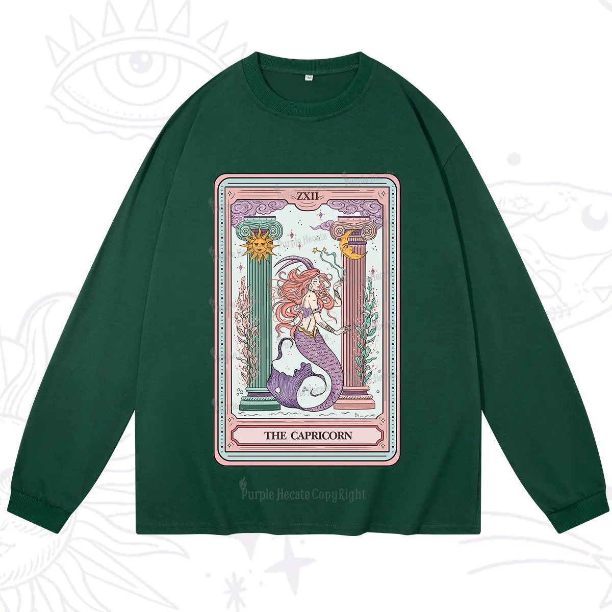 Purplehecate The Capricorn Goddess Tarot Long Sleeve T-Shirt