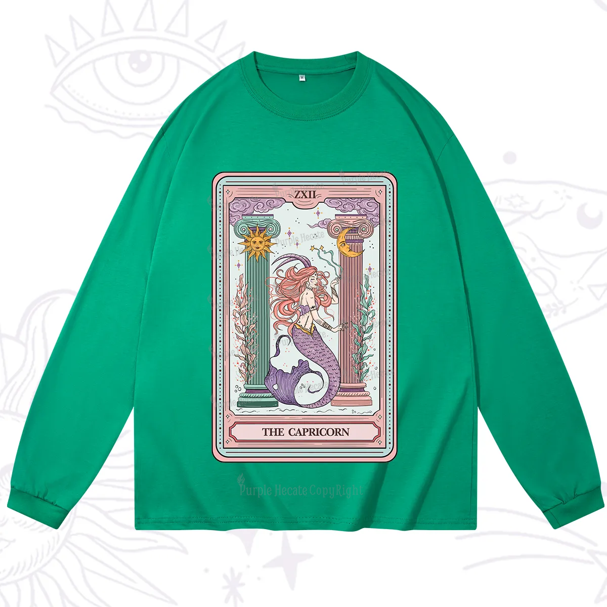 Purplehecate The Capricorn Goddess Tarot Long Sleeve T-Shirt