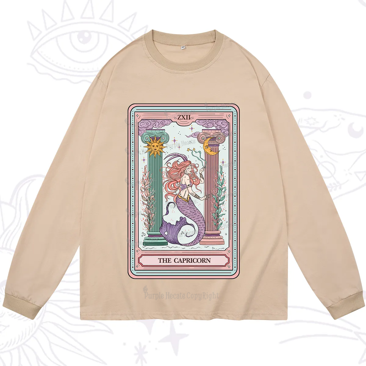 Purplehecate The Capricorn Goddess Tarot Long Sleeve T-Shirt