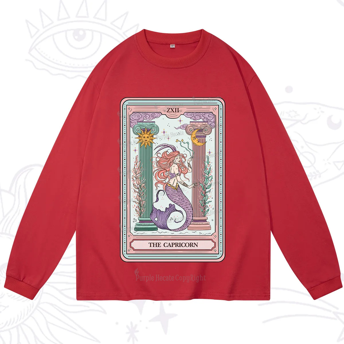 Purplehecate The Capricorn Goddess Tarot Long Sleeve T-Shirt