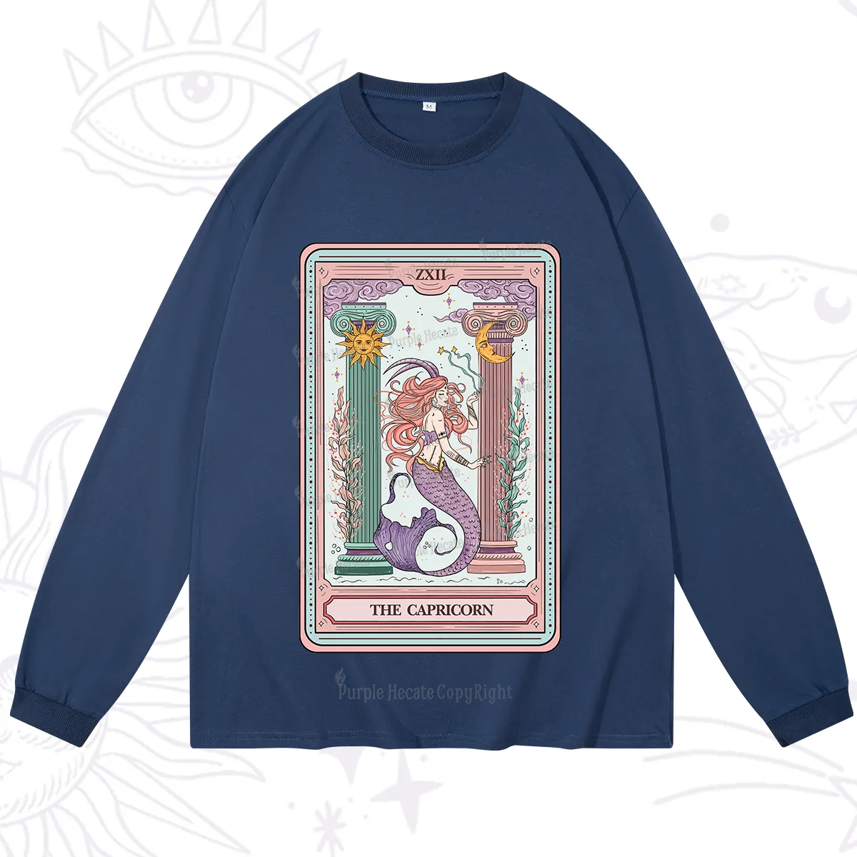 Purplehecate The Capricorn Goddess Tarot Long Sleeve T-Shirt