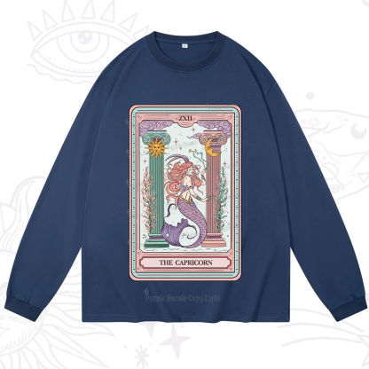 Purplehecate The Capricorn Goddess Tarot Long Sleeve T-Shirt