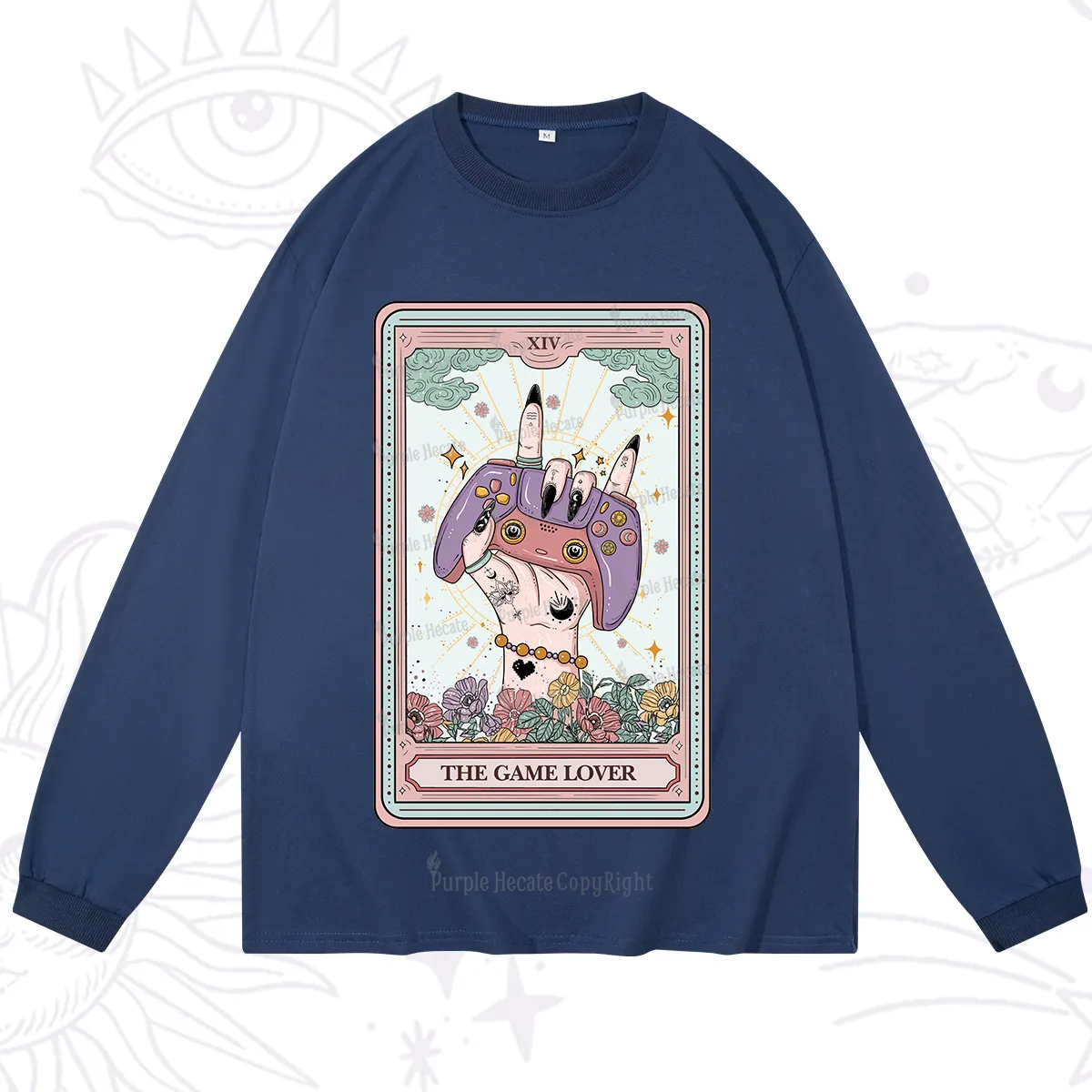 Purplehecate The Game Lover Tarot Long Sleeve T-Shirt