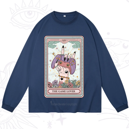 Purplehecate The Game Lover Tarot Long Sleeve T-Shirt
