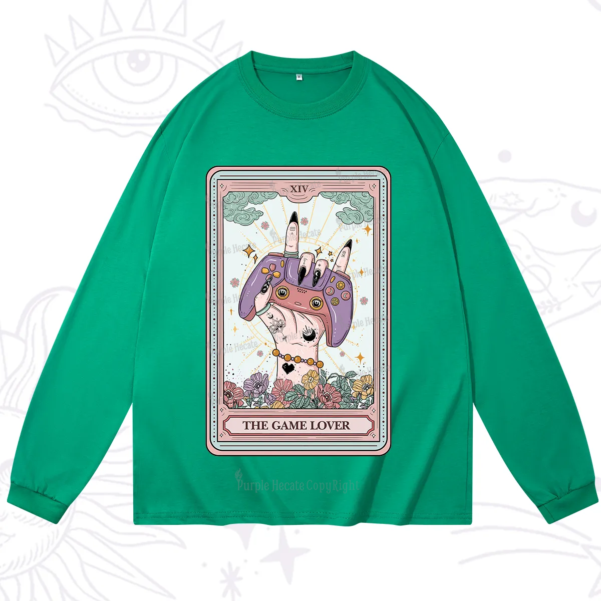 Purplehecate The Game Lover Tarot Long Sleeve T-Shirt