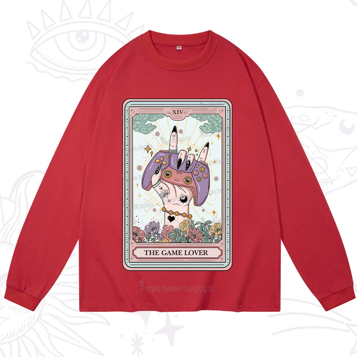 Purplehecate The Game Lover Tarot Long Sleeve T-Shirt