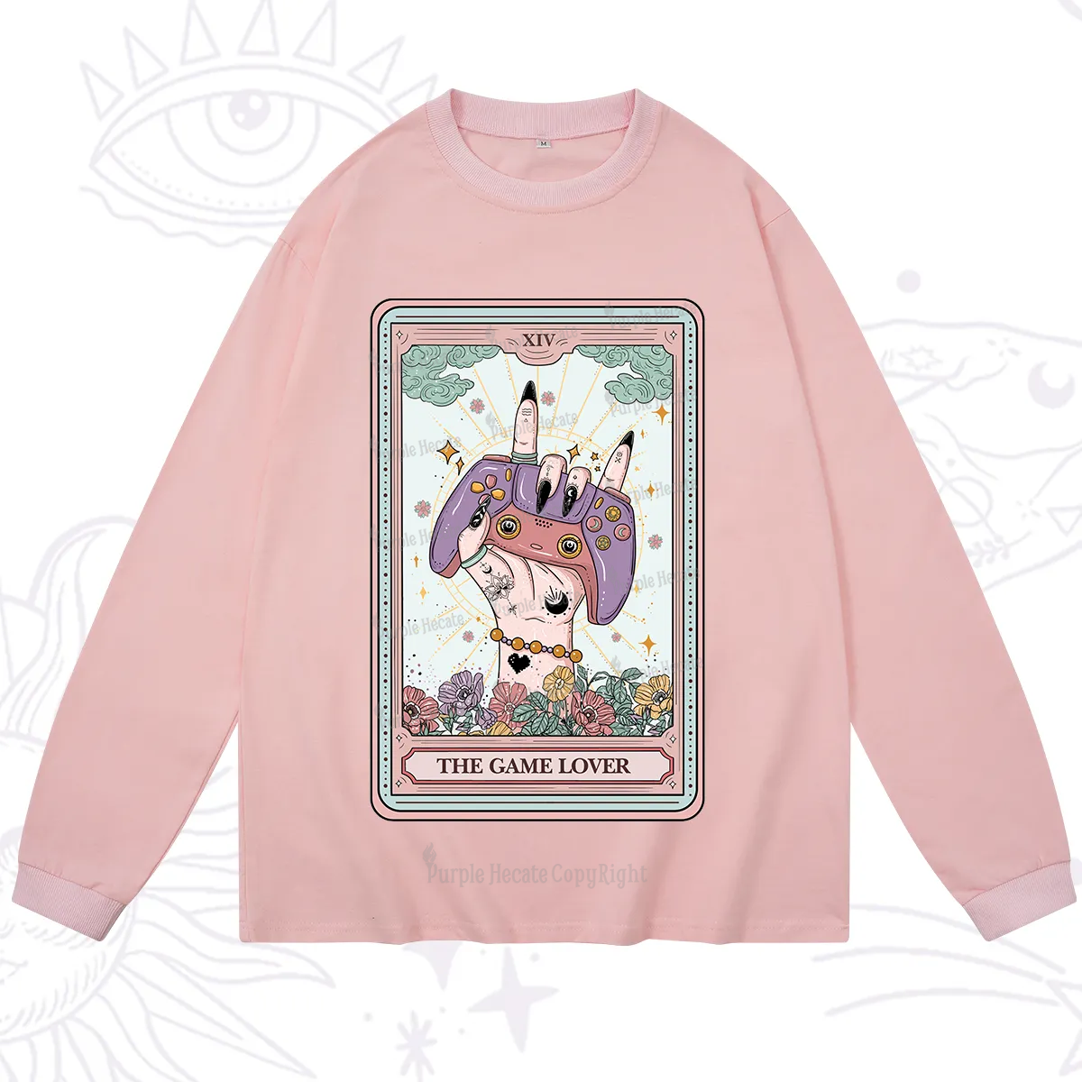 Purplehecate The Game Lover Tarot Long Sleeve T-Shirt