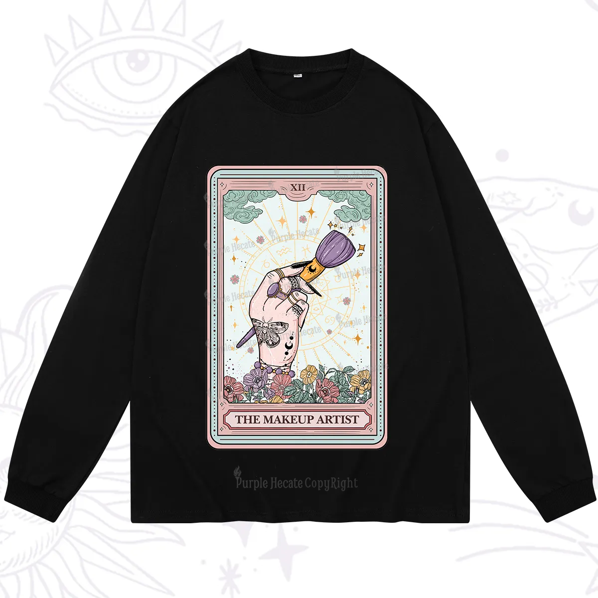 Purplehecate The Makeup Artist Tarot Long Sleeve T-Shirt