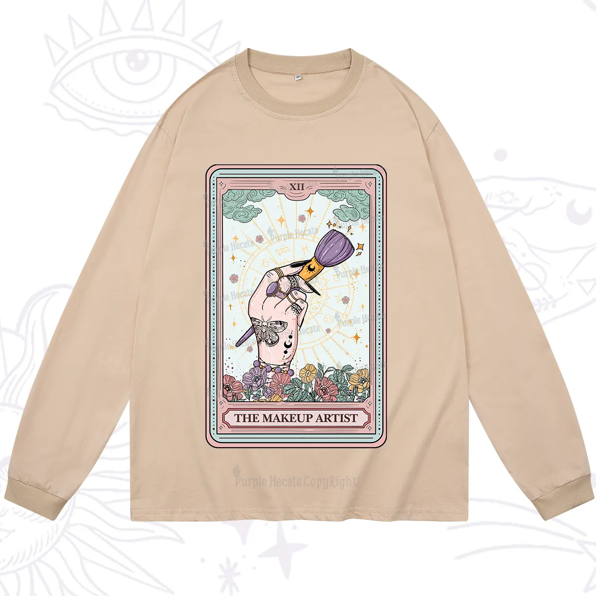 Purplehecate The Makeup Artist Tarot Long Sleeve T-Shirt