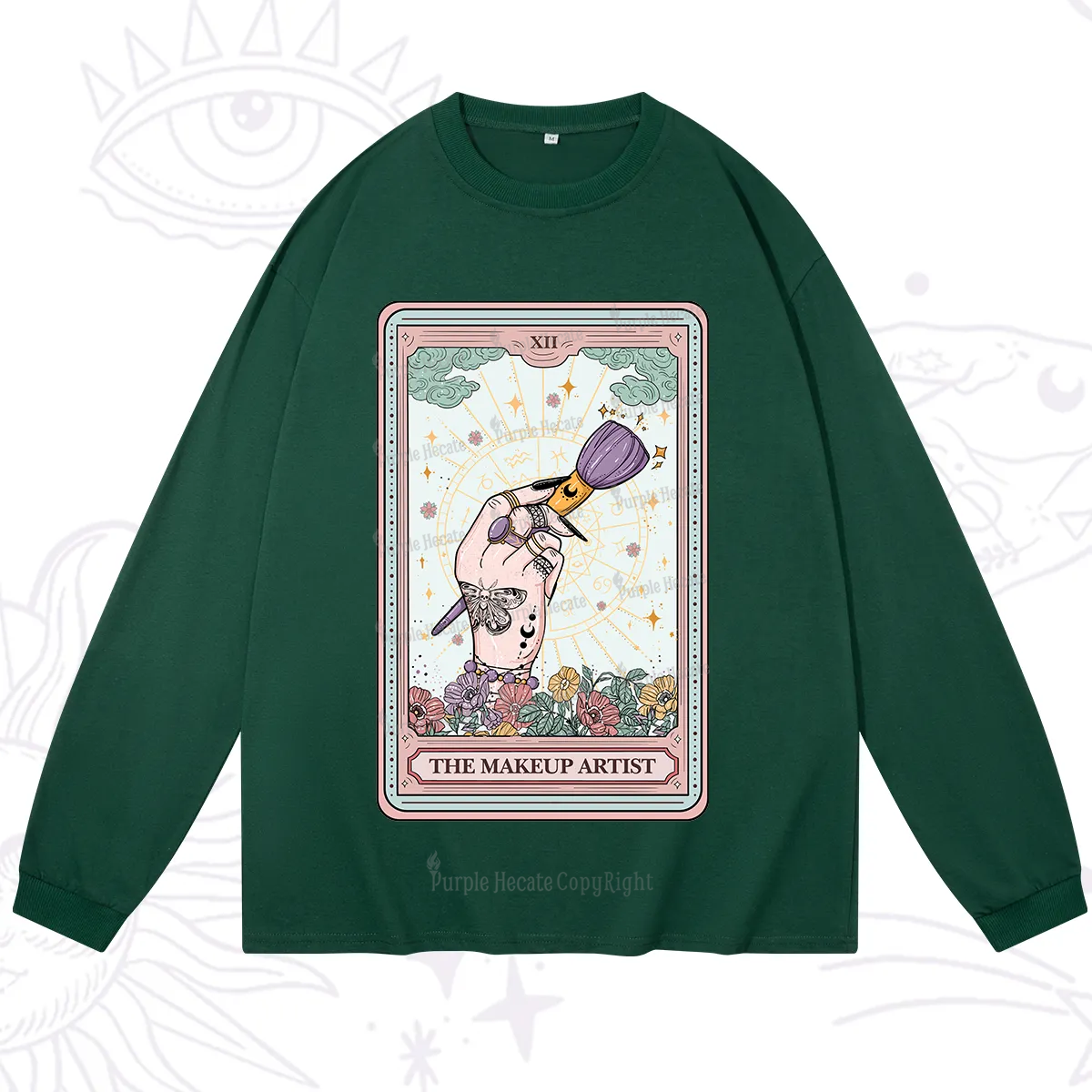 Purplehecate The Makeup Artist Tarot Long Sleeve T-Shirt