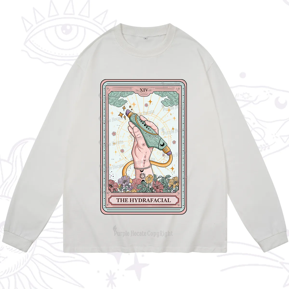 Purplehecate The Hydrafacial Tarot Long Sleeve T-Shirt
