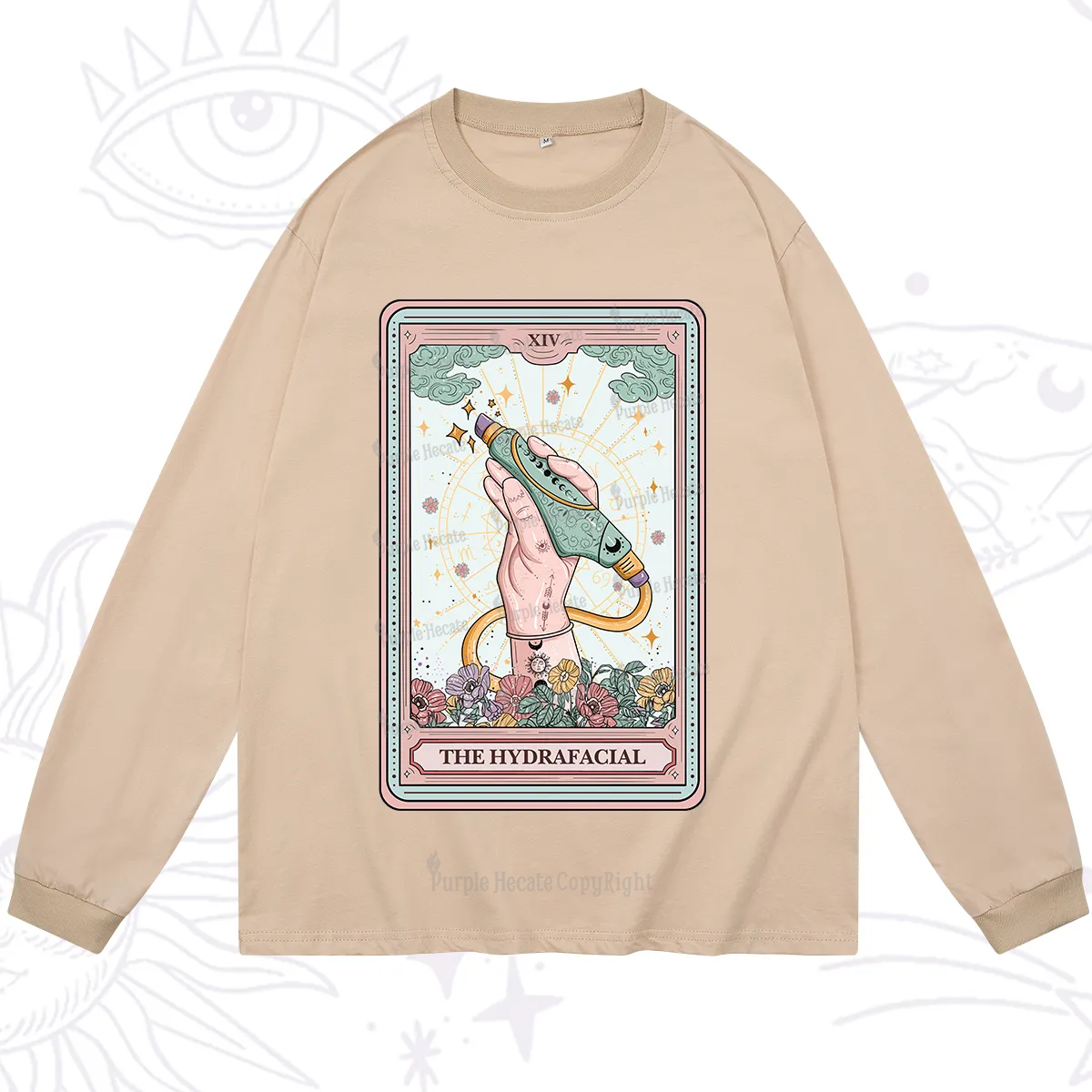 Purplehecate The Hydrafacial Tarot Long Sleeve T-Shirt