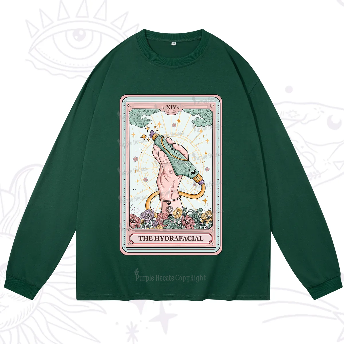 Purplehecate The Hydrafacial Tarot Long Sleeve T-Shirt