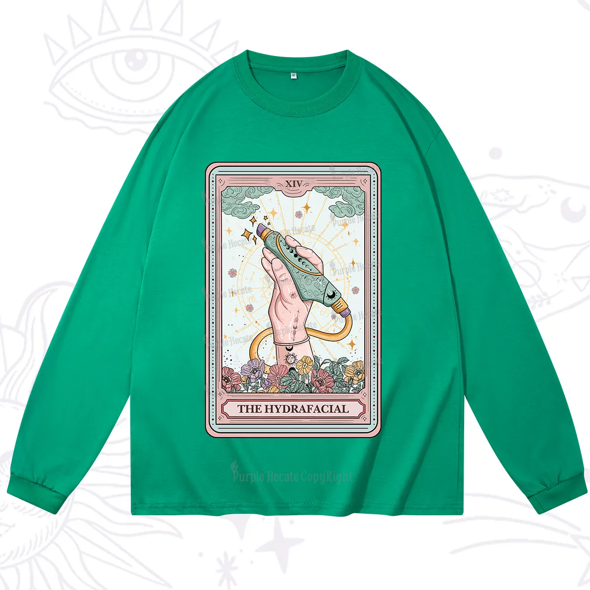 Purplehecate The Hydrafacial Tarot Long Sleeve T-Shirt