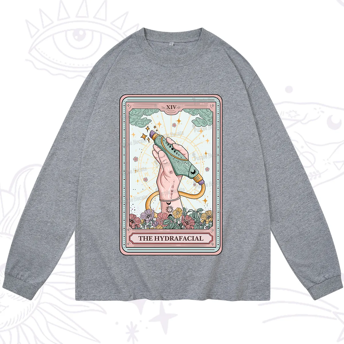 Purplehecate The Hydrafacial Tarot Long Sleeve T-Shirt