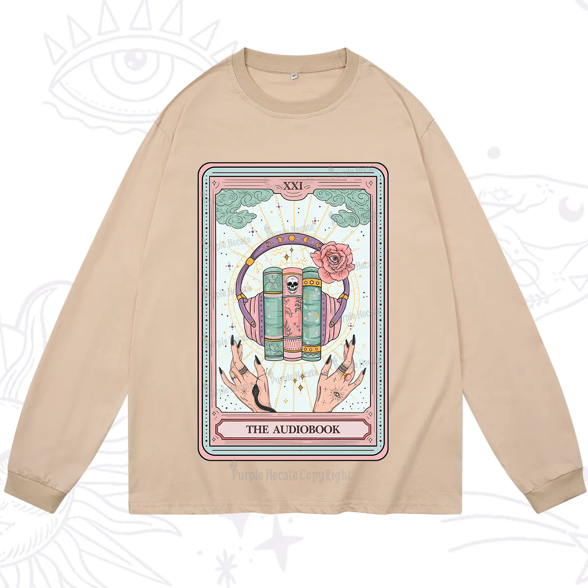 Purplehecate The Audiobook Tarot Long Sleeve T-Shirt