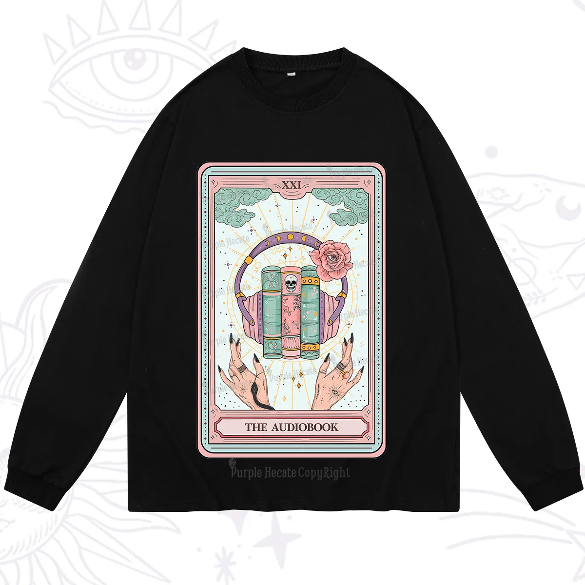 Purplehecate The Audiobook Tarot Long Sleeve T-Shirt