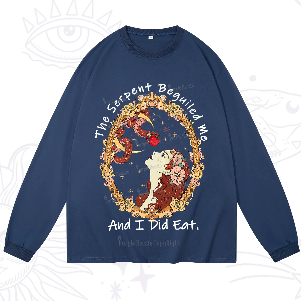 Purplehecate The Serpent Beguiled Me, And I Did Eat Long Sleeve T-Shirt