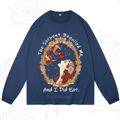 Purplehecate The Serpent Beguiled Me, And I Did Eat Long Sleeve T-Shirt