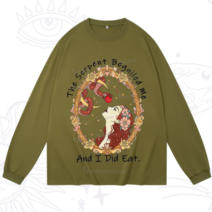 Purplehecate The Serpent Beguiled Me, And I Did Eat Long Sleeve T-Shirt