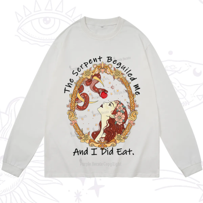 Purplehecate The Serpent Beguiled Me, And I Did Eat Long Sleeve T-Shirt