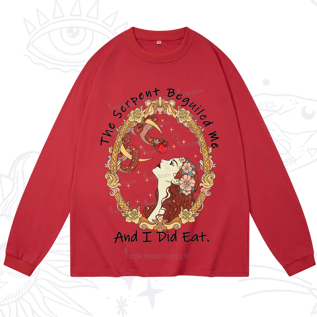 Purplehecate The Serpent Beguiled Me, And I Did Eat Long Sleeve T-Shirt